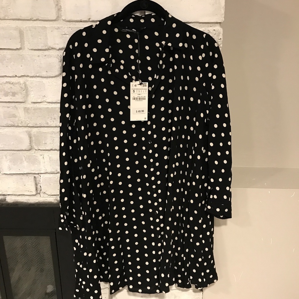 Oversized shirt dress